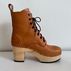 Swedish Hasbeen Platform Lace Up Shoes